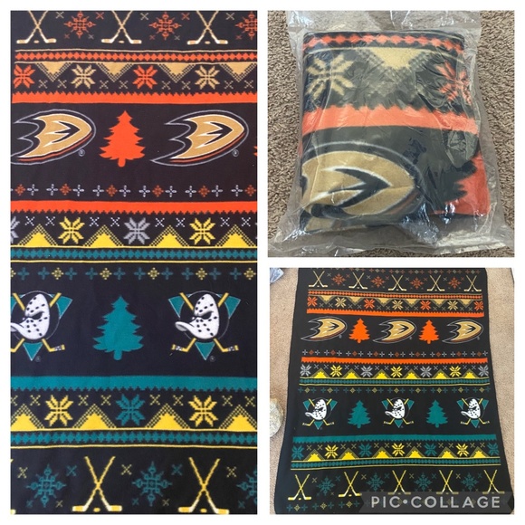 🆕 Anaheim Ducks Blanket Mighty Ducks UNOPENED - Picture 1 of 5